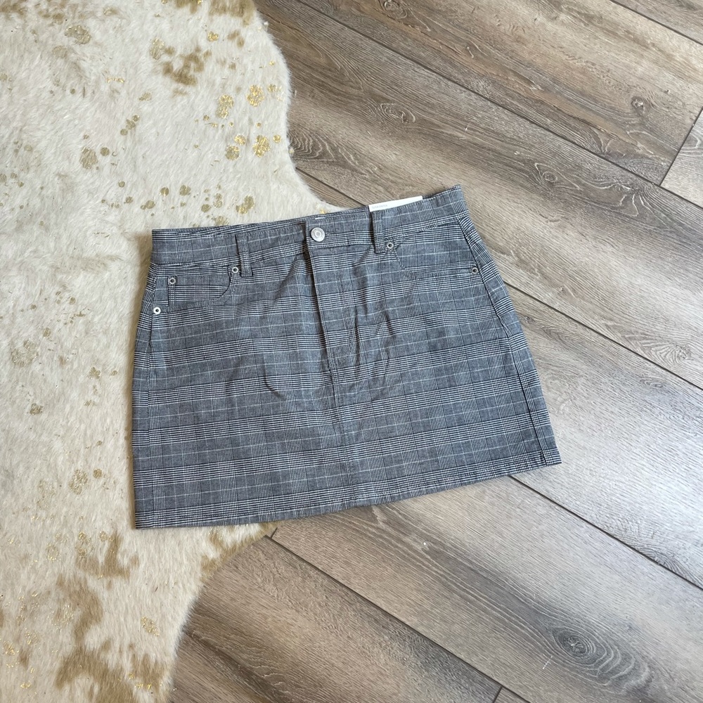 American Eagle super stretch high rise plaid mini skirt - Picture 1 of 5